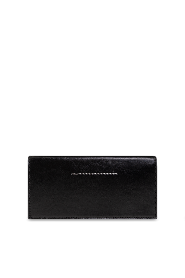 Black Wallet on chain MM6 Maison Margiela